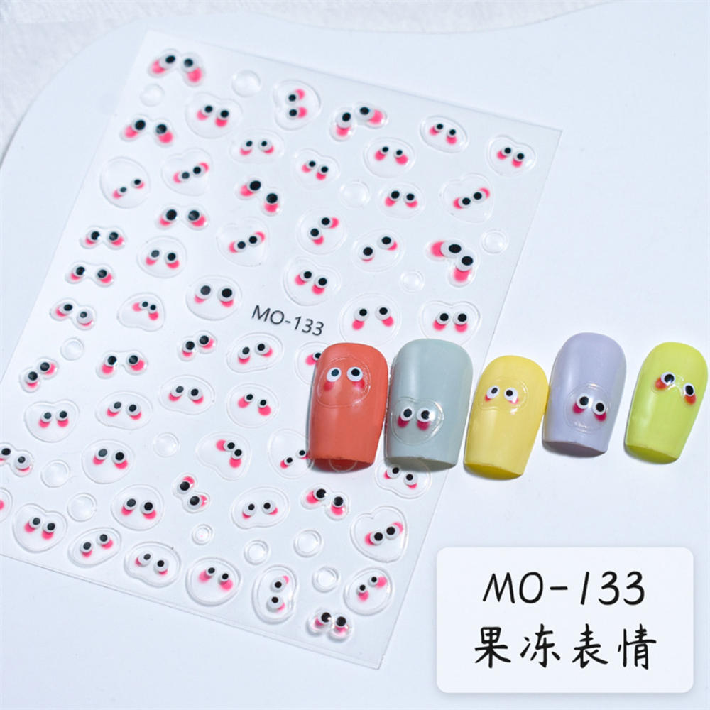 1pcs Fish Scale Nail Sticker Nail Art Adhesive Decals Net Line Geometry Hollow Designs 3D Manicure Decor Wraps Template Sticker