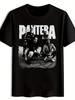 Men's Pantera Band Logo & Members Print T-Shirt | Vintage Rock Tee with Iconic Logo & Full Member Portraits (Dime