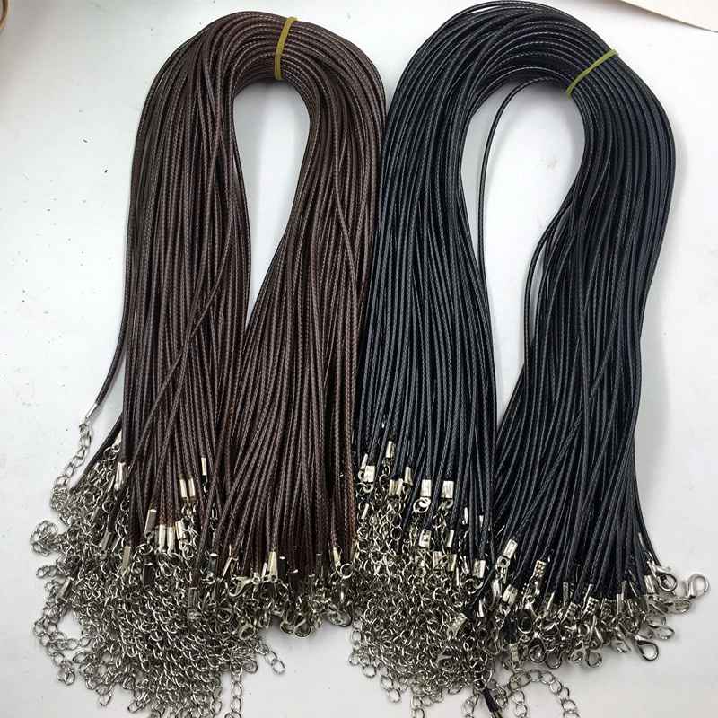 

Ожерелье с орнаментом, аксессуар, корейский производитель восковой веревки, черная корейская веревка, кулон, ожерелье, восковой шнур 1.5mm темный кофе