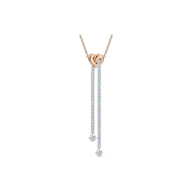 

Swarovski Lifelong Hrt Twisted Heart Necklace Women necklace 5517952 Box (Random Color)