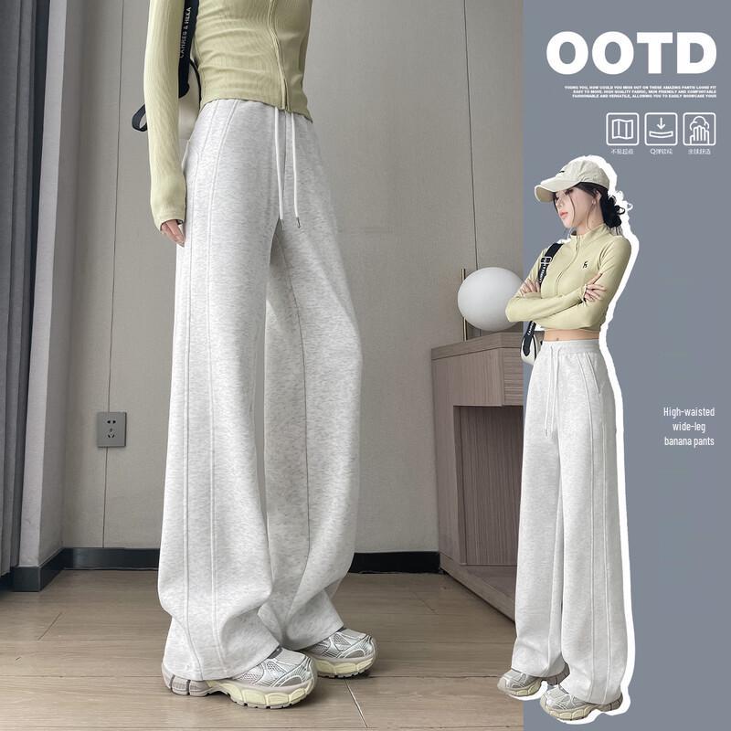 HSTYLE Women's High-Waisted Drapey Wide-Leg Pants