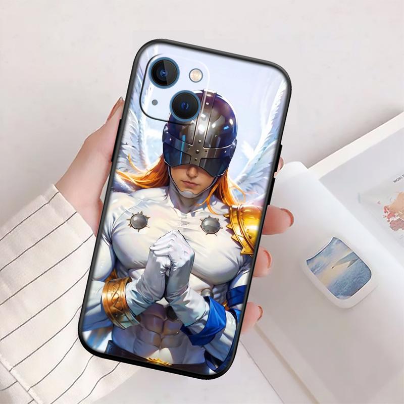 Angel D-Digimons New High-End Shell Phone Case for iPhone 16 15 14 13 12 Pro Max Plus Mini