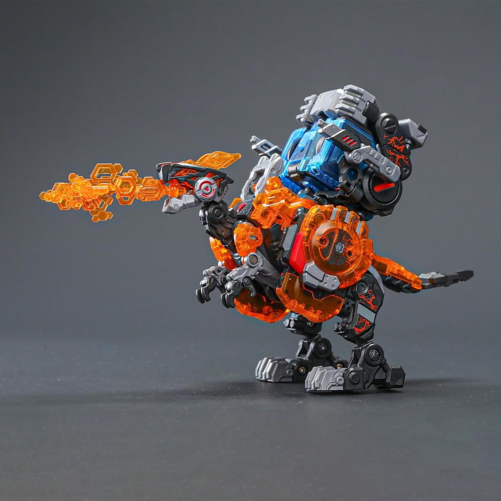 52TOYS BEASTBOX BB-46PR & BB-02CR PYROMANCER & CRYOMANCER 2-Pack, Transforming Cube to Dinosaur Figures, Painted Articulated Action Toys, Battery-Free