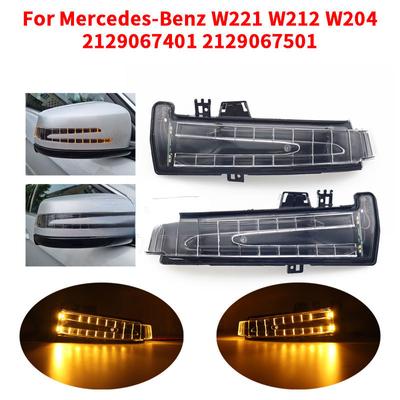 LED mirksėjimo lemputė Kairė/dešinė automobilio galinio vaizdo veidrodžio indikatoriaus lemputė posūkio signalo lemputė, skirta Benz W221 W212 W204 2129067401 2129067501