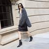 MO&Co. Women's Angora Mohair Blend Boxy Cardigan