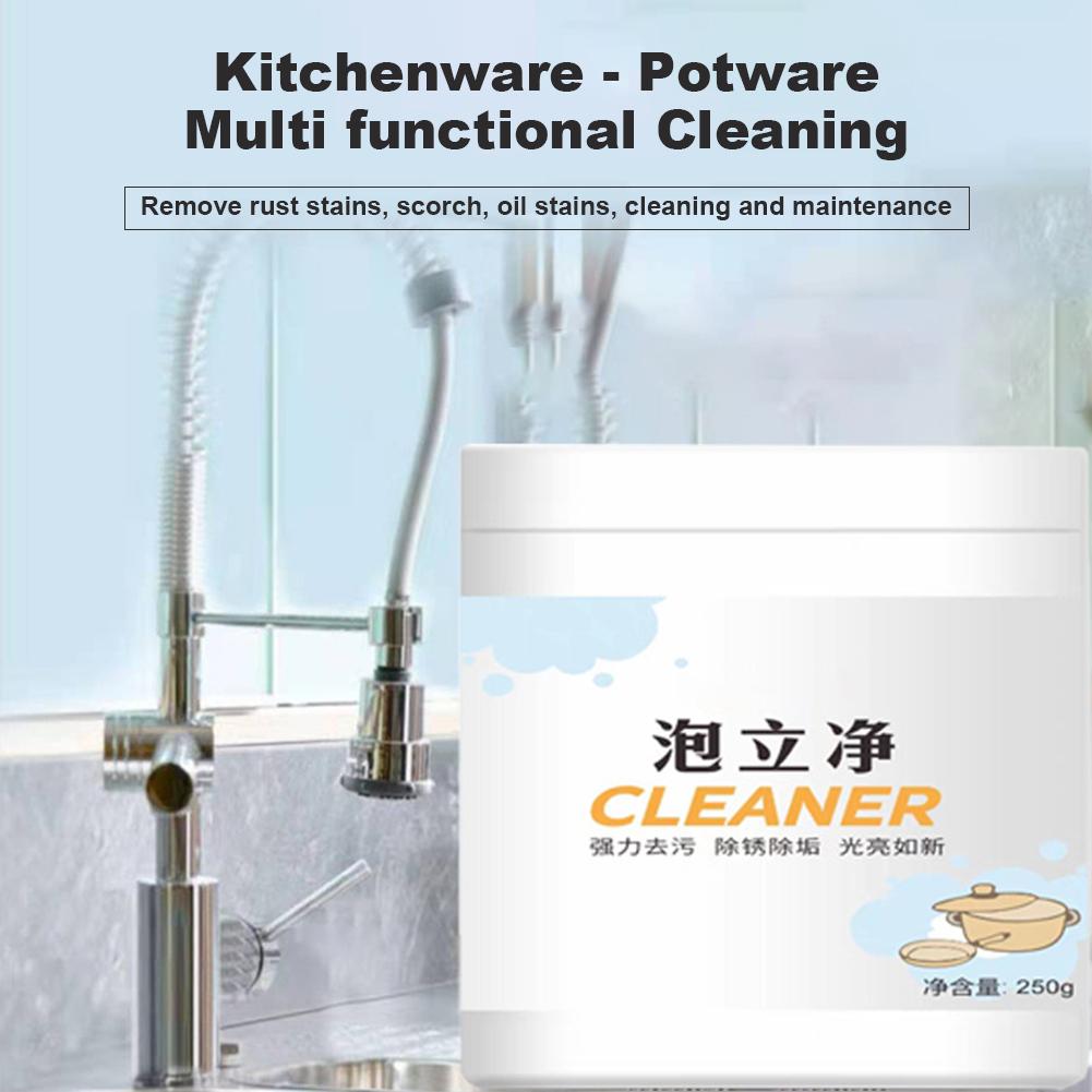 Heavy Duty Degreasing Powder Kitchen Cleaner Concentrated Oil Stain Remover for Range Hood Stove Cookware Home Cleaning Agent