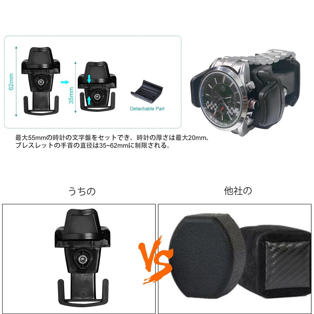 XTELARY Watch Winder, Single Watch Winder, Automatic Watch Winder, Watch Case, Silent Operation, Japanese Motor, AC/Battery Powered, Extendable Headre