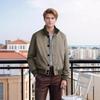 Spring and Autumn Jacket Solid Color Single Breasted Ribbed Solid Color Jacket Baseball Uniform
