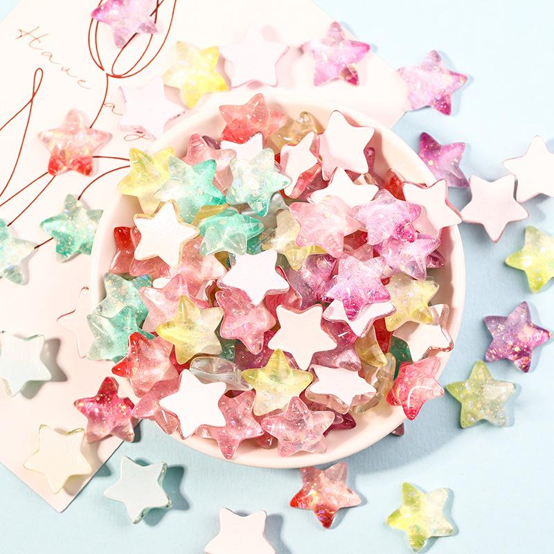 

Патч в форме ракушки, имитация градиента, 10 шт., коробка для хранения, декоративная нашивка, мультяшный мобильный телефон, сделай сам, крем-гель, бусины со звездами, бусины