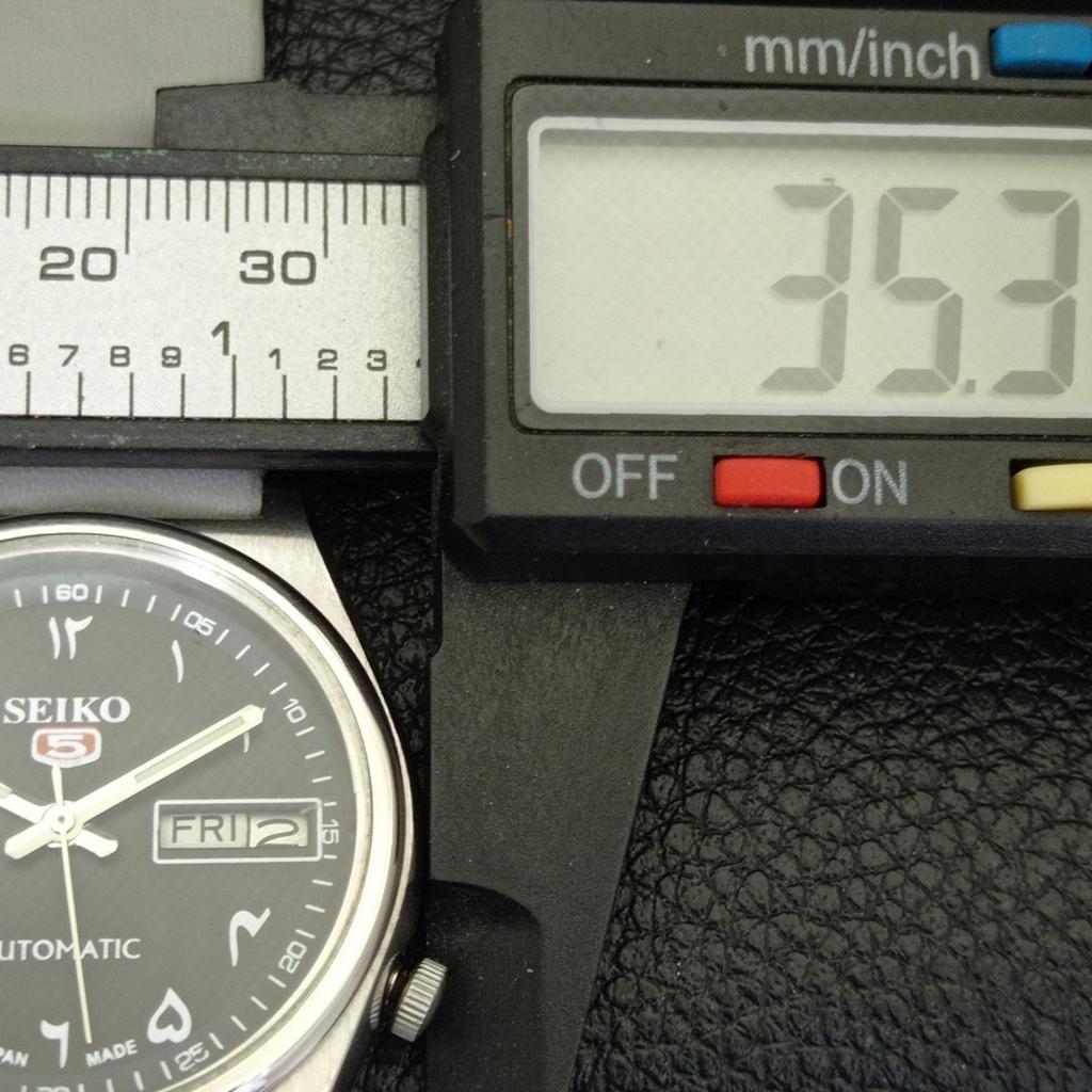 Seiko 5 AUTOMATIC JAPAN VINTAGE 6319A MENS ARABIC BLACK DIAL WATCH A702530-1