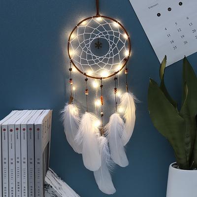 Creative Retro Home Decoration Dream Catcher Feather Pendant Dream Catcher Wind Chime Hanging Decoration Valentine's Day Birthday Gift