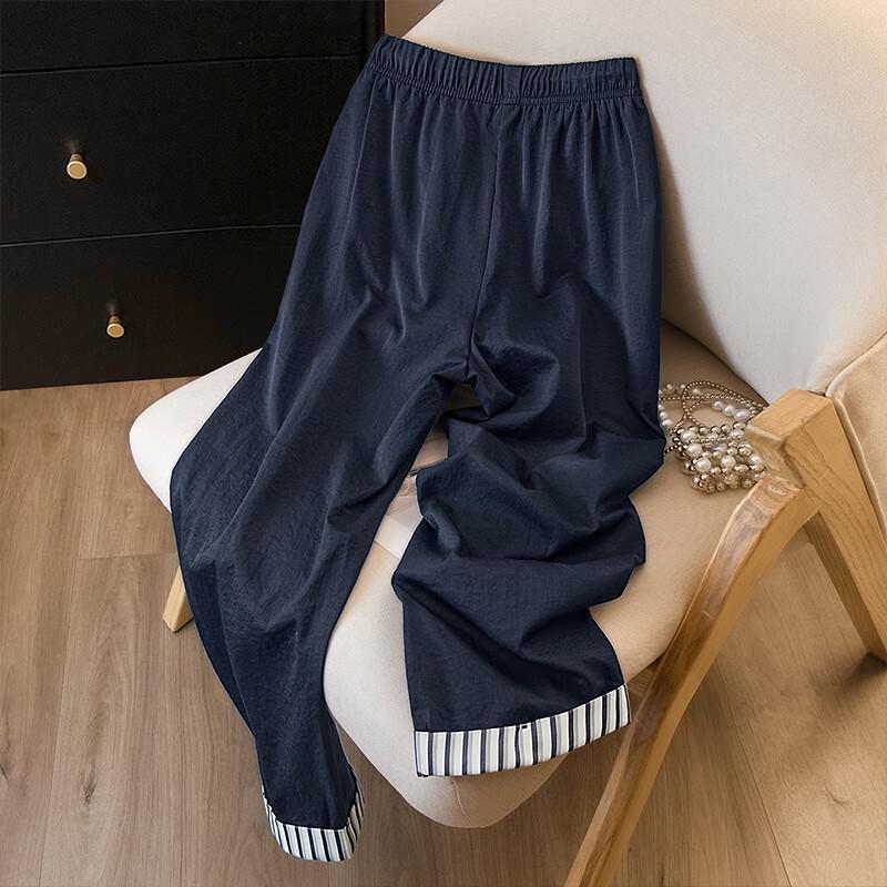Women's Drawstring Wide-Leg Casual Pants