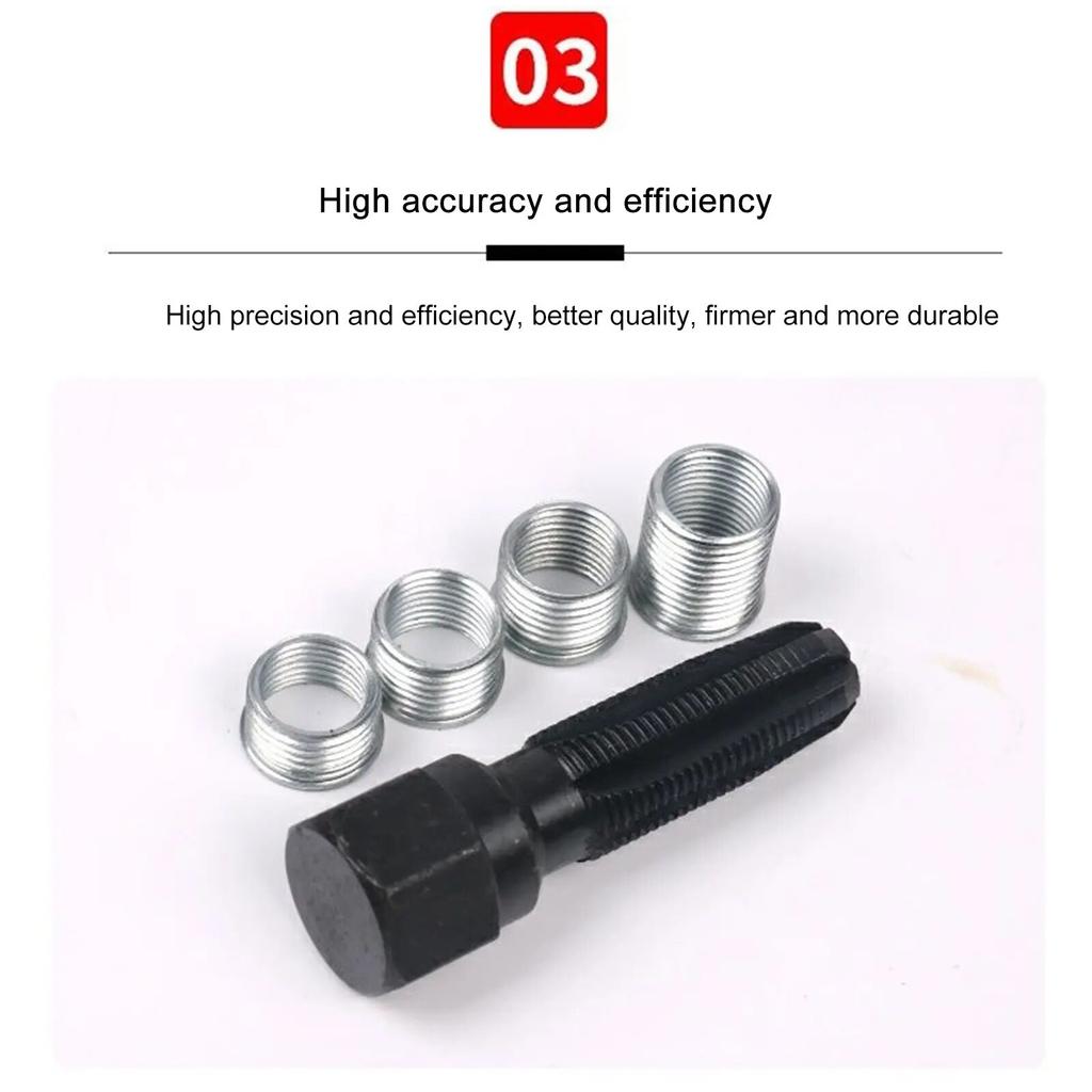 14mm Chiulasă mașină robinet bujie refiletare helicoil filet kit instrument de reparare manșon pentru bujie pentru piese de reparație