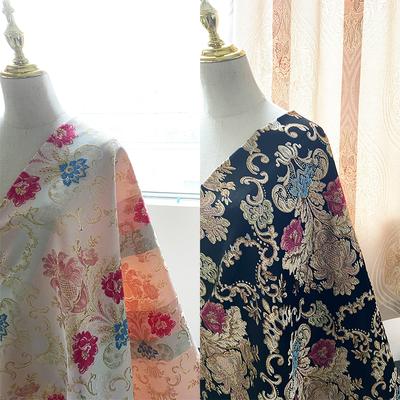 1M Geprägter Jacquardstoff im europäischen Stil, Heimtextilien, Stoff zum Nähen, für Kleider, Sofas, Taschen, Polstermöbel, Hintergrunddekor