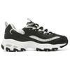 Skechers DLites 1.0 Comode Scarpe da Ginnastica Basse Stile Papà Donna Nero Bianco 149925-BKW