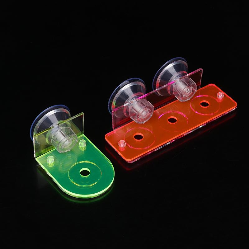 1Pc Fish Tank Coral Rack Fluorescent Coral Frag Clip With Suction Cup Marine Acrylic Coral Frag Holder Aquarium Accessories