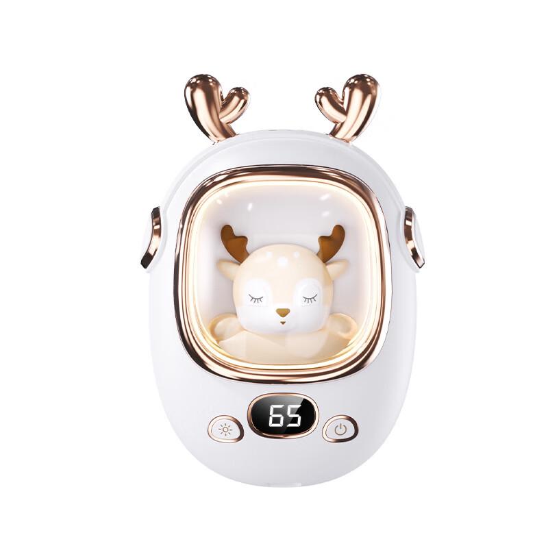 Brangdy White Rabbit USB Hand Warmer with Night Light