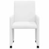 Dining Room Chairs with Casters 2 pcs White 57 x 66 x 94 cm