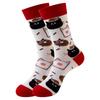 5 Pairs of New Mid-calf Socks: Original Food-themed Trendy Socks for Women – Fun, Quirky and Fashionable