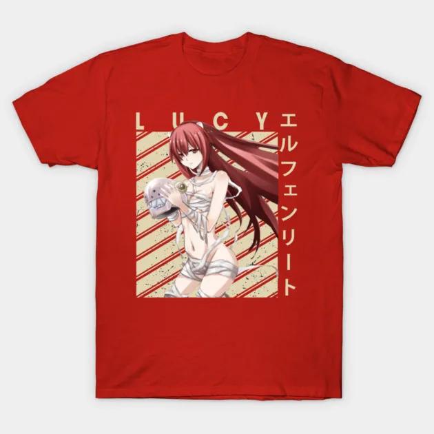 

Elfen Lied Personality Clothes Year Round Clothing Oversized New Model Tshirt Personality Clothes Y2k Short Sleeves Classic Tee S