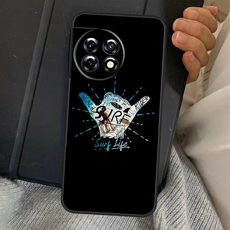 Surfer Surf Hang Loose Shaka Case For OnePlus 13R 12R 10R 13T 10T 8T 15 13 12 11 Nord CE 4 3 2 Lite N20 N30 Nord 5 Cover