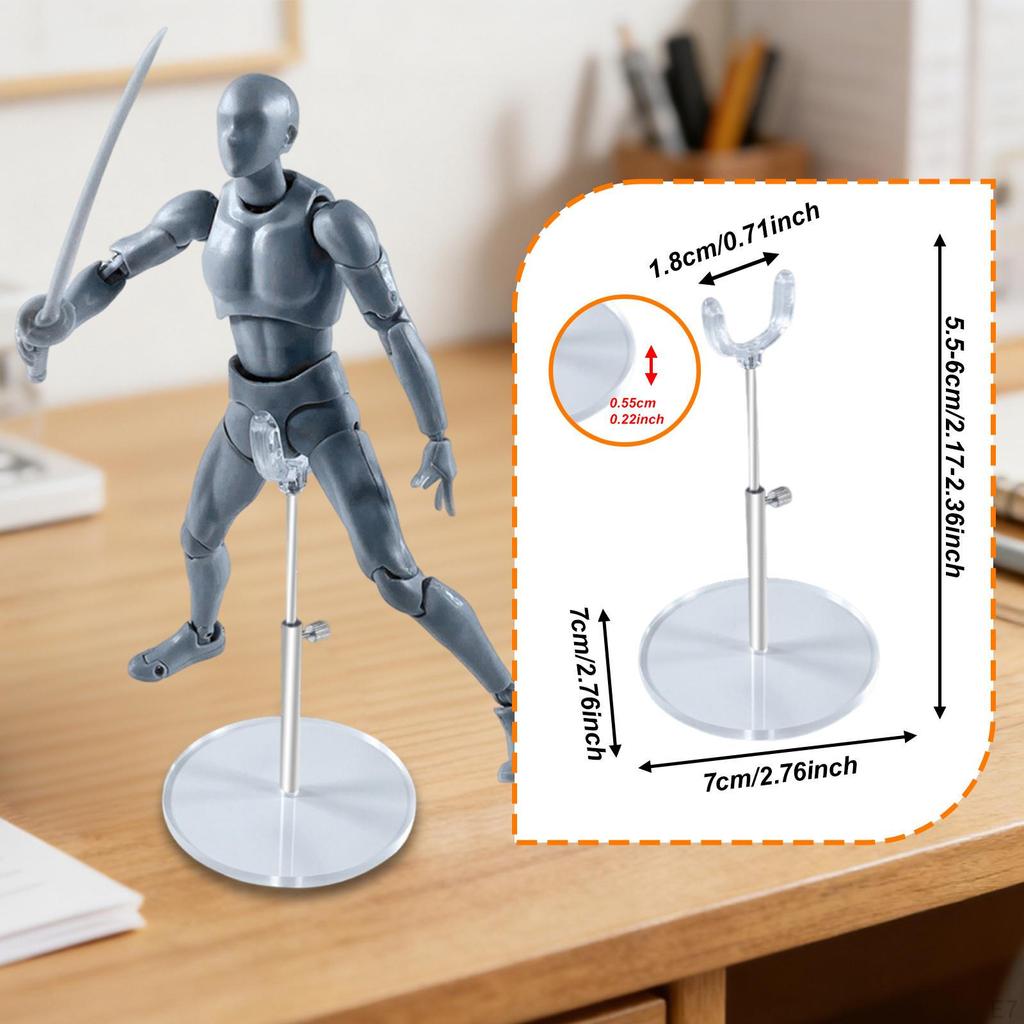 1/4 BJD Doll Stand Display Holder Premium Portable Multipurpose,Practical,Durability Sturdy