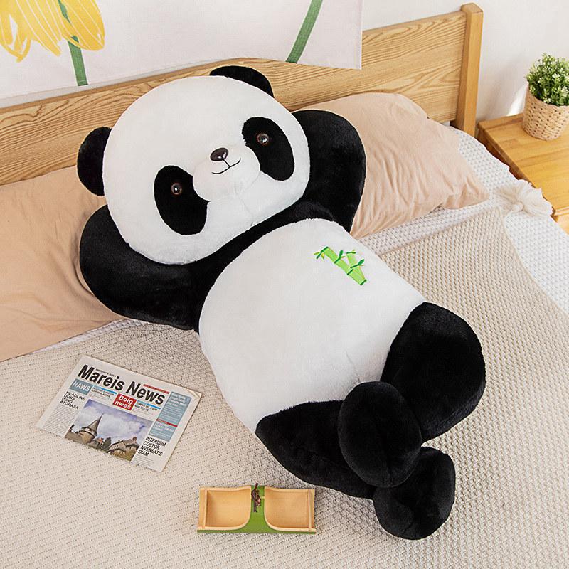 

Cute Giant Panda Throw Pillow Plush Toy Doll Zoo Black And White Panda Doll Children Soothing Doll 40cm（0.4kg）