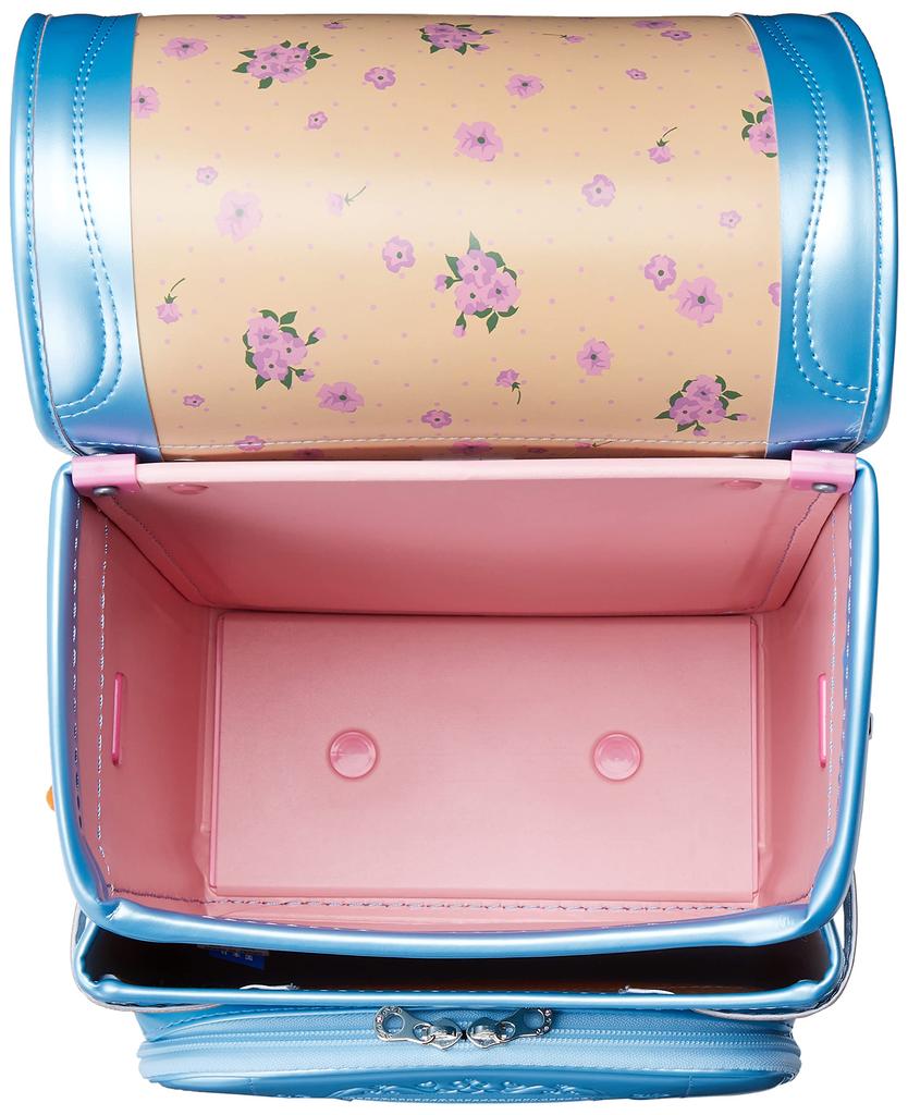 Fuwarii 2022 Fuwarii School Backpack with Crown Pearl A4 Size Dress-Up Girls' Set, Sky,