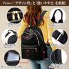 fortulux A4 Large for Commuting and Black Size Women's Backpack, Size, Lightweight, Capacity, Waterproof, Travel, (Black, M)