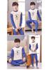 Children's Cotton Wool Thermal Long Johns Set for Boys & Teens - Medium to Large Sizes, Autumn