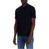 Emporio Armani Solid Color Polo Collar Straight Half-Zip Short Sleeve Polo Shirt Men tops Navy-Blue 3D1FE51JTKZ0920