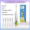 Child's Sonic Electric Toothbrush USB Charging Ultrasonic Clean With Replacing brush head Cartoon Lovely Children's brush Kid's