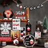 17 Pcs/set, Christmas, Tiered Tray Decorations, Hot Cocoa Bar Supplies, Christmas Signs, Winter Tiered Tray, Decorative Set