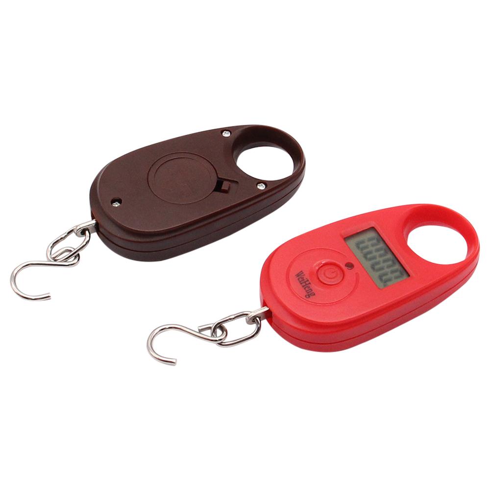 25kg x 5g Portable Hanging Scale Mini Digital Scale for Fishing Luggage Travel Weighting Keychain Electronic Scale with Hook