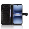 For TECNO Spark 40 4G Wallet Case Dot Pattern Imprint PU Leather Phone Cover with Wrist Strap