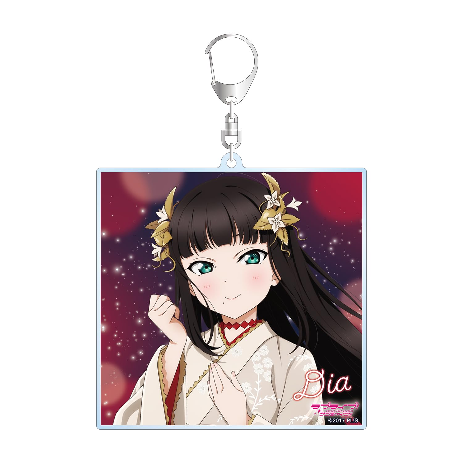 Love Original Kurosawa Dia 3rd Solo Concert Big Acrylic Keychain Live! Sunshine!! Illustration Ver.