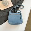 Vintage Denim Bag Women's Crossbody Bag Large Capacity Multi-Pocket Lightweight Shoulder Bag