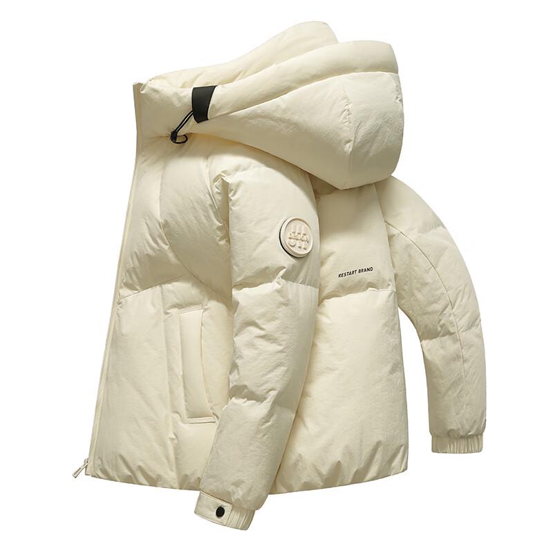 YAYA Унисекс Куртка пуховая теплая толстая с капюшоном и воротником-стойкой для пары 3XL