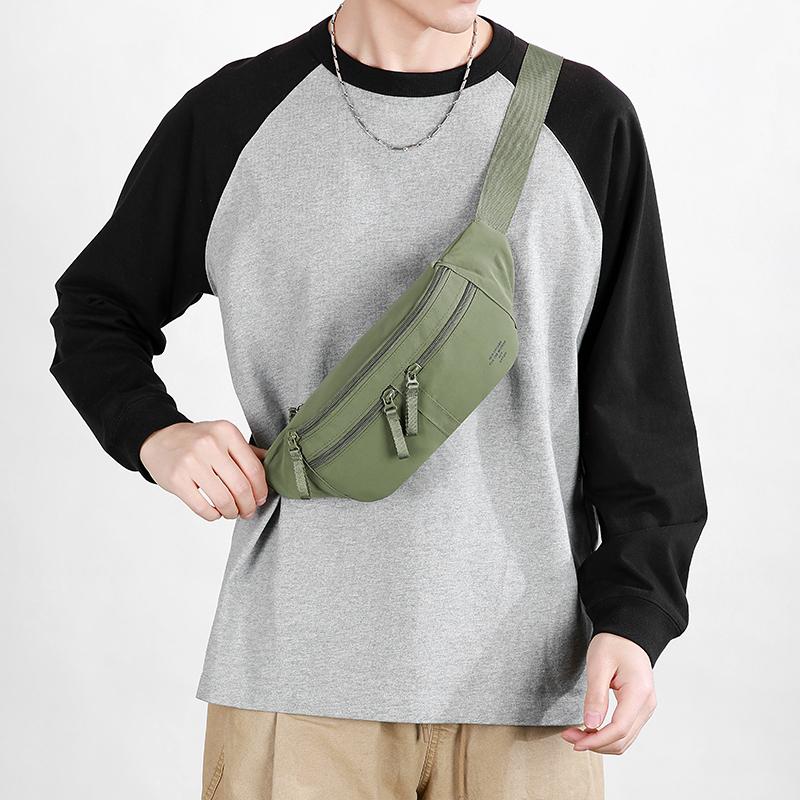 Men's Chest Bag Portable Mobile Phone Crossbody Bag Outdoor Sports Waist Bag