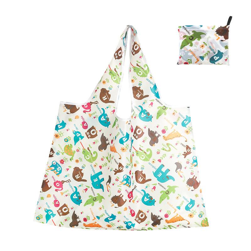 Large-Capacity Foldable Shopping Bag: Eco-Friendly Reusable Tote , Portable Handheld Storage for Grocery Beach Daily Use