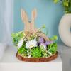 Easter Eggs Rabbit Decorations Wood Plastic Indoor Outdoo Family Activity Supplies Desktop Ornament
