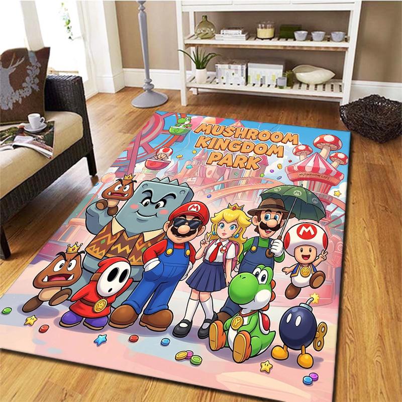 Super Mario Carpet Rug For Living Room Bedroom Home Sofa Decoration Kids Play Nonslip Floor Mat