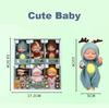 NiedlichBaby Baby Mini Baby Set aus Reborn Niedlichen Tier-Geschenkpuppen, Puppen, 6, Puppen, Kostüme, Verkleiden (Set A)