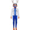 Animal Hospital Cosplay Costume Full Bodysuit With Hood Gloves Deer Doctor Pink Cat Black Rabbit Nurse Halloween Outfit