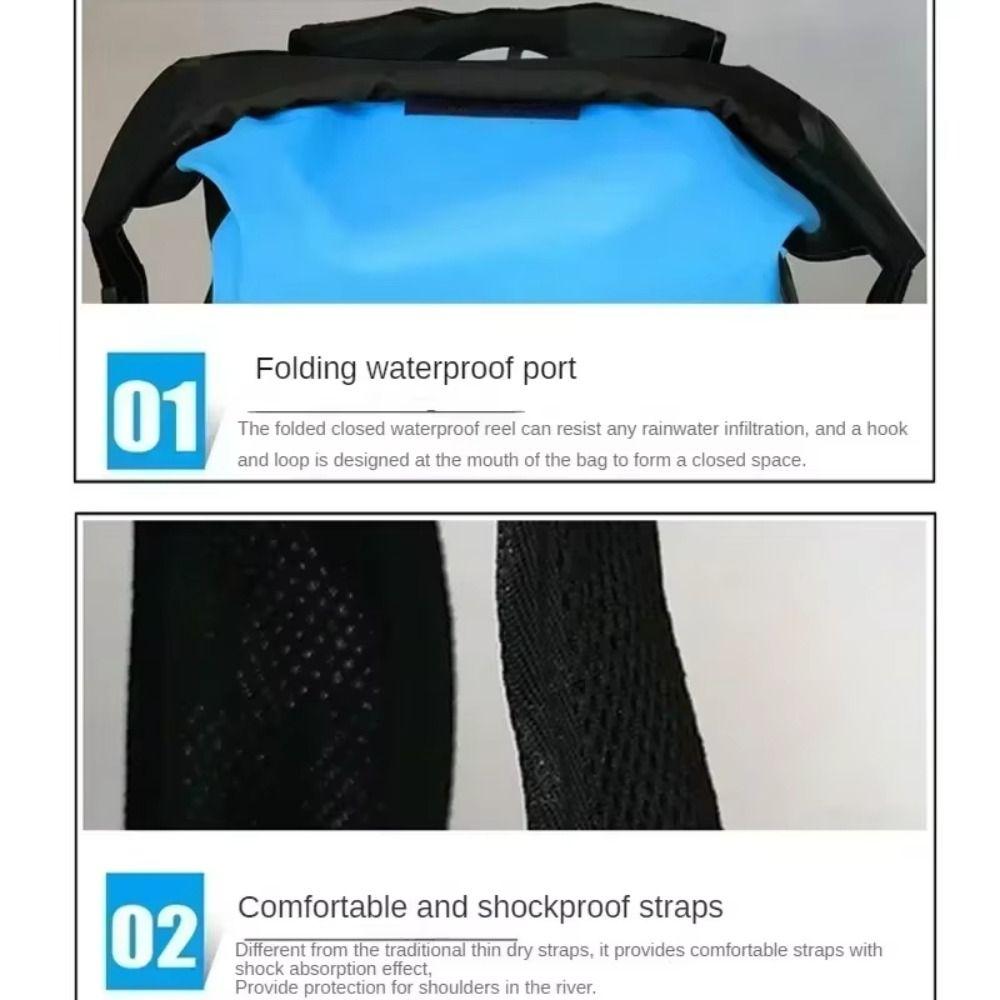 Large Capacity Swimming Backpack Dry Storage Bag Rafting Bucket Bag Canoe Kayaking