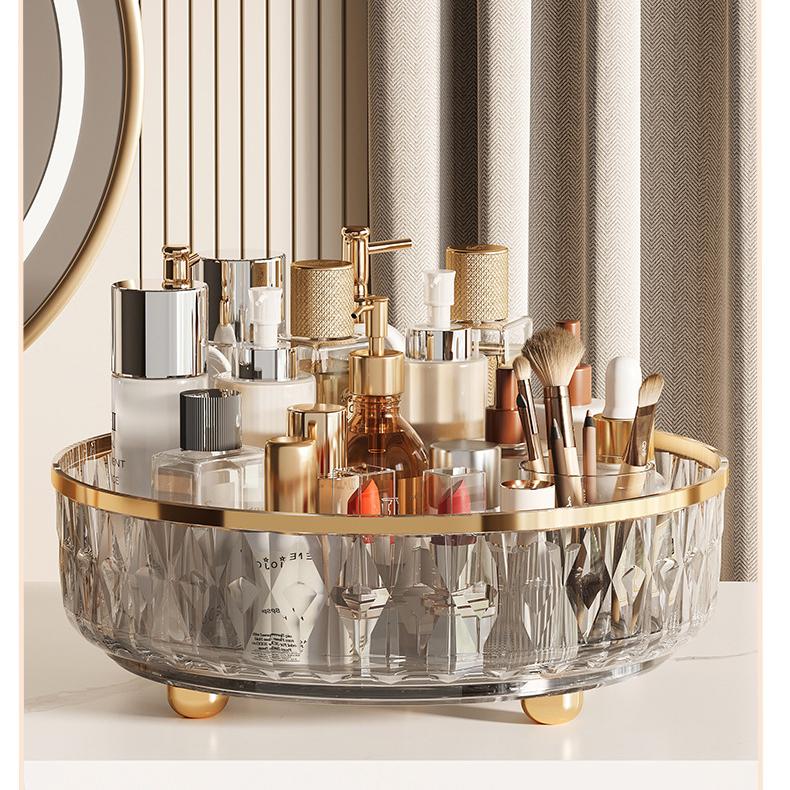 Lazy Susan Turntable Organizer, Rotating Organizer for Cabinet, Kitchen, Pantry, Dining Table, Countertop, Vanity, Spinning Food Storage Container