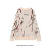 2026 Oversized Mohair Blend Knit Sweater Women Loose Fit Casual Round Neck Pullover In Black Beige