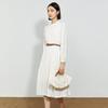 French Design Long-Sleeve Midi Dress