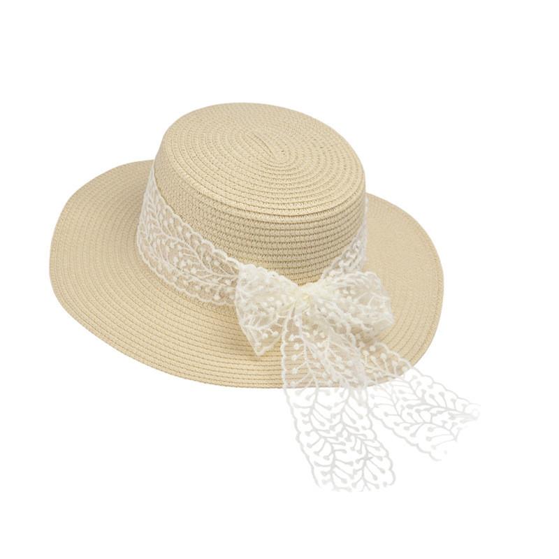 French Country Style Sun Hat With Wide Brim For Summer Beach Vacation Sun Protection