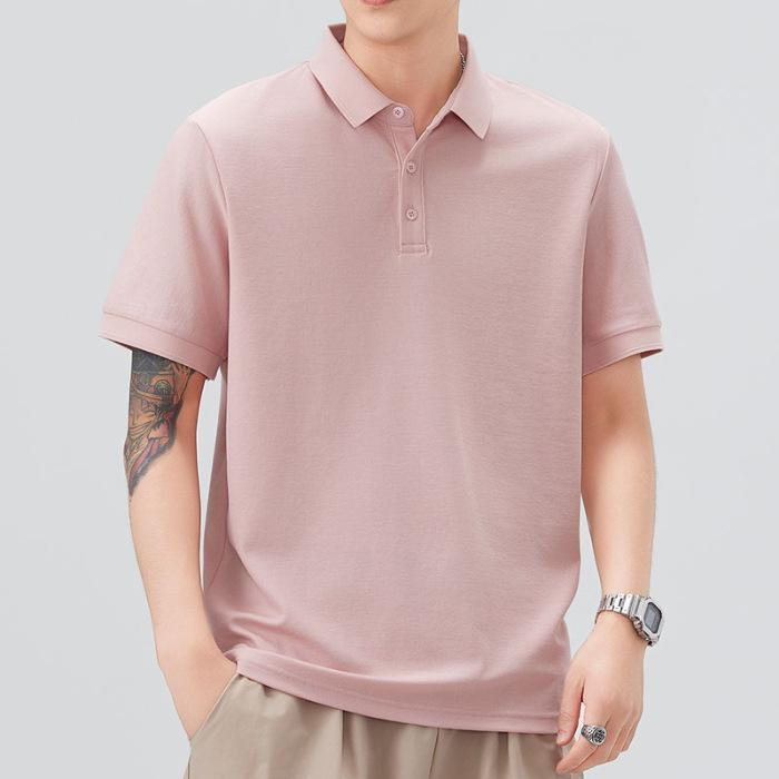 Men's New Summer Loose Short-sleeved POLO Shirt Lapel Short T